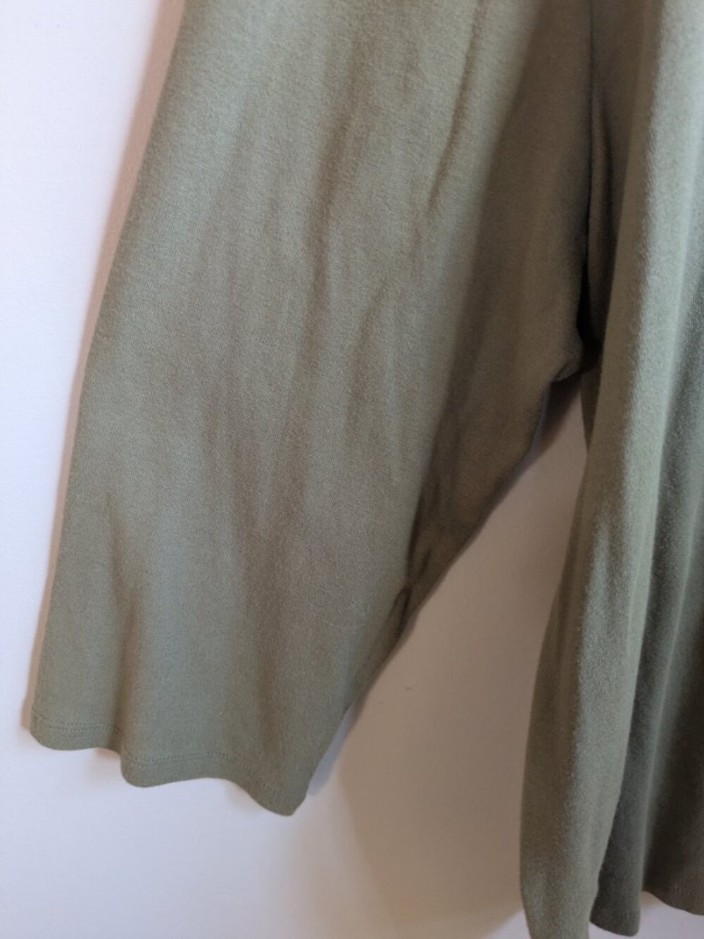 ralph lauren woman olive green 1/4 button up insert cotton shirt size 3X #855 - Picture 3 of 6